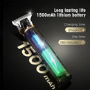 Men's Retro Oil Hair Clippers Hair Salon Carved Electric Clippers Home USB Charging Hair Clippers T-type Blades Scissors