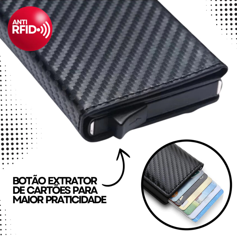 Carteira Anti Furto RFID (Bloqueia Aproximação)